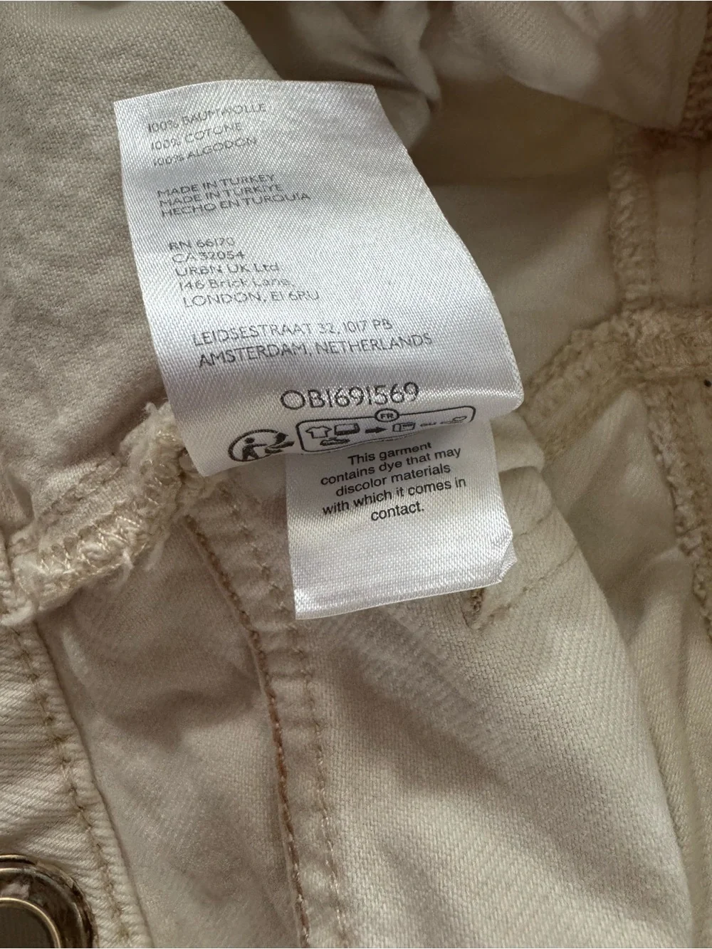 Women's Free People Cream Denim We The Free Moxie Pull-On Barrel Jeans Size 29